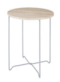 HAKU Möbel Beistelltisch aus MDF X-Gestell in Braun 40 x 52 cm