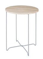 HAKU Möbel Beistelltisch aus MDF X-Gestell in Braun 40 x 52 cm