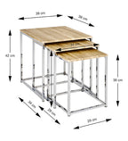HAKU Möbel Beistelltisch aus MDF in Braun