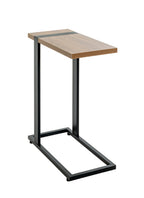 HAKU Möbel Beistelltisch aus Holzwerkstoff kratzbeständig in Braun 24 x 49 x 64 cm in Eiche, Schwarz