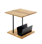 HAKU Möbel Beistelltisch aus Massivholz in Braun 45 x 45 x 45 cm