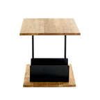 HAKU Möbel Beistelltisch aus Massivholz in Braun 45 x 45 x 45 cm