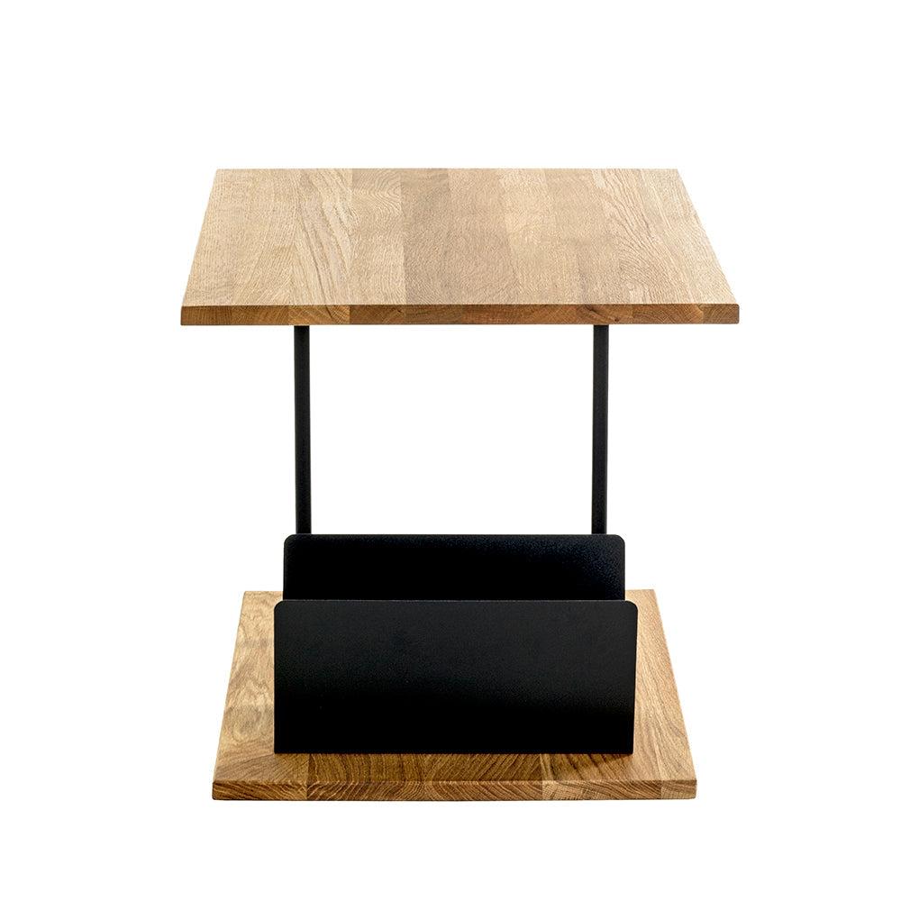 HAKU Möbel Beistelltisch aus Massivholz in Braun 45 x 45 x 45 cm