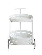 HAKU Möbel Servierwagen aus Metall 42 x 62 cm in Weiss