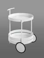 HAKU Möbel Servierwagen aus Metall 42 x 62 cm in Weiss