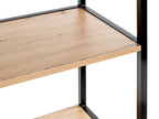 HAKU Möbel Regal aus MDF kratzbeständig in Braun 64 x 35 x 167 cm