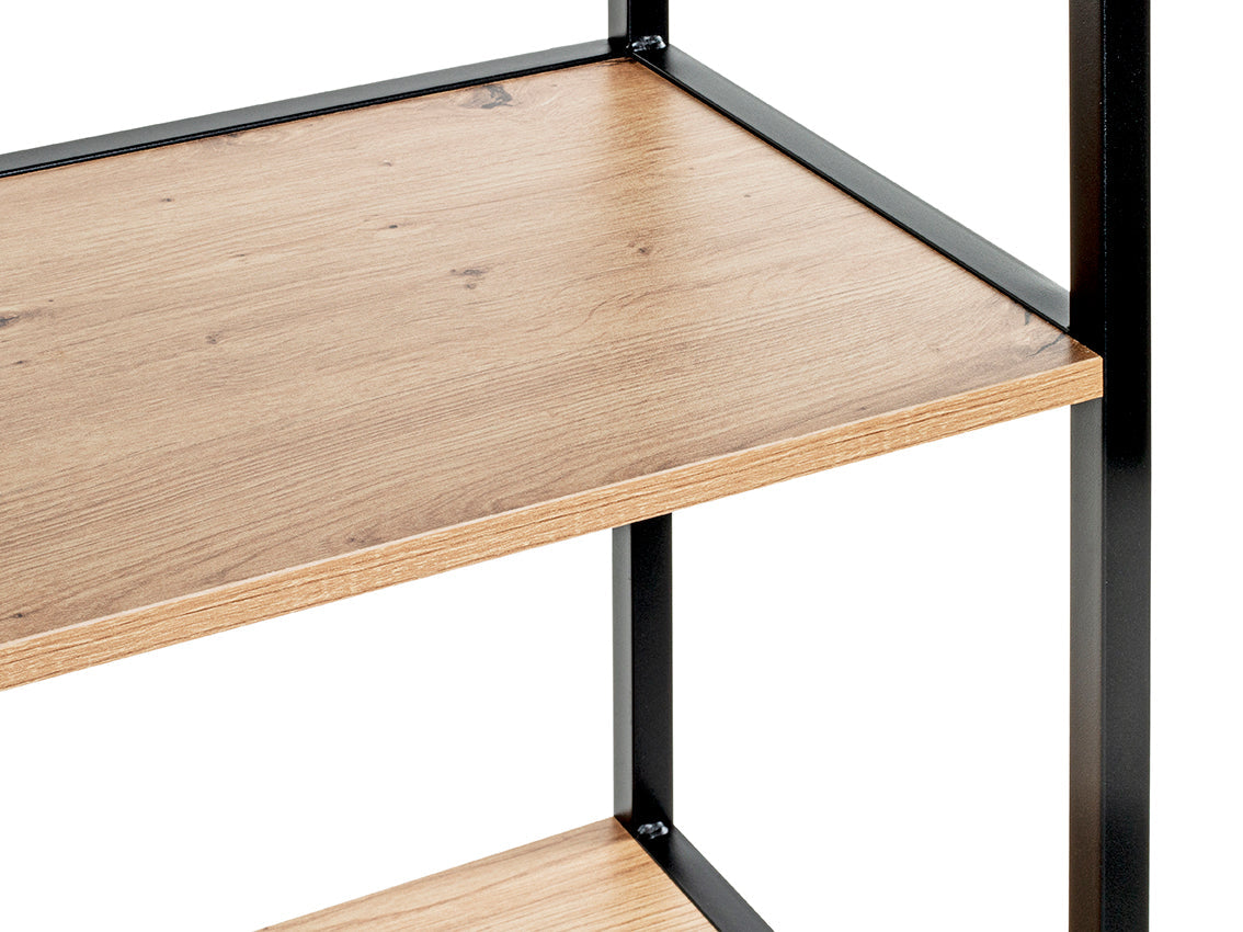 HAKU Möbel Regal aus MDF kratzbeständig in Braun 64 x 35 x 167 cm