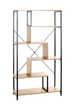 HAKU Möbel Regal aus MDF kratzbeständig in Braun 84 x 35 x 163 cm