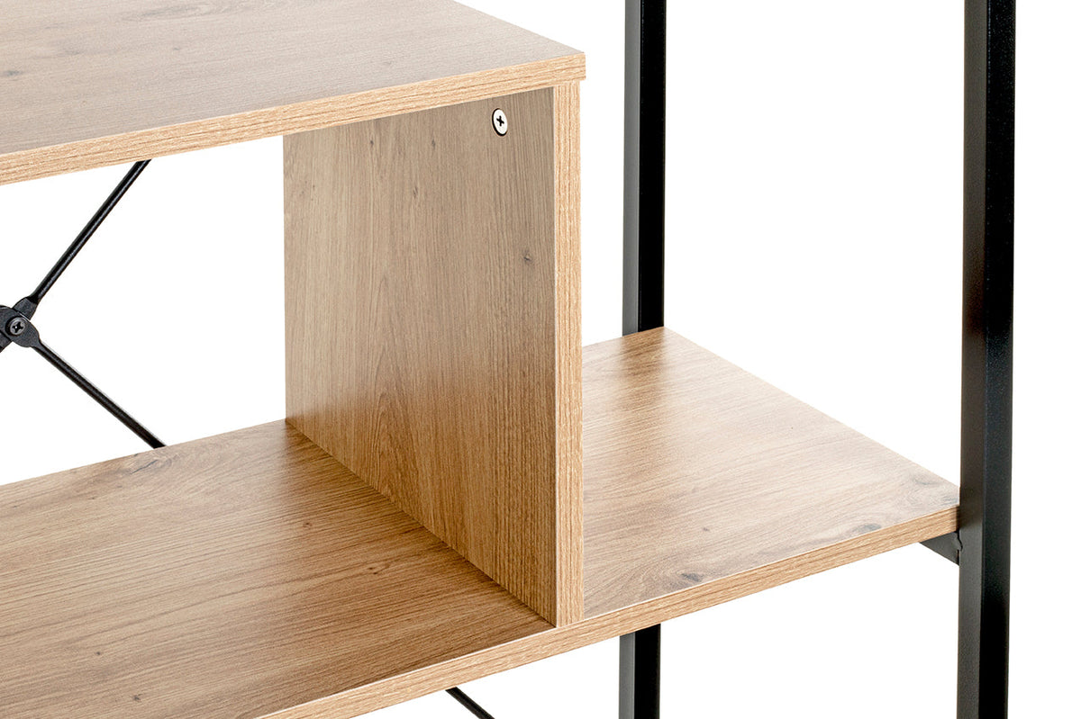 HAKU Möbel Regal aus MDF kratzbeständig in Braun 84 x 35 x 163 cm