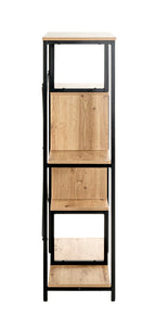 HAKU Möbel Regal aus MDF kratzbeständig in Braun 74 x 35 x 132 cm