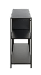 HAKU Möbel Regal aus Metall in Schwarz 100 x 30 x 75 cm