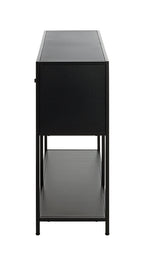 HAKU Möbel Regal aus Metall in Schwarz 100 x 30 x 75 cm