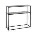 HAKU Möbel Regal aus Metall Kippschutz in Schwarz 80 x 30 x 80 cm