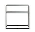 HAKU Möbel Regal aus Metall Kippschutz in Schwarz 80 x 30 x 80 cm