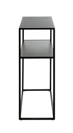 HAKU Möbel Regal aus Metall Kippschutz in Schwarz 80 x 30 x 80 cm