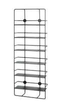 HAKU Möbel Wandregal aus Metall in Schwarz 37 x 14 x 103 cm