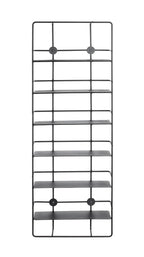 HAKU Möbel Wandregal aus Metall in Schwarz 37 x 14 x 103 cm
