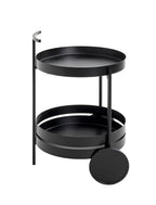 HAKU Möbel Servierwagen aus Metall 42 x 62 cm in Schwarz