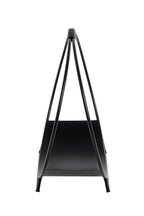 HAKU Möbel Kaminholzständer aus Metall in Schwarz 50 x 24 x 51 cm