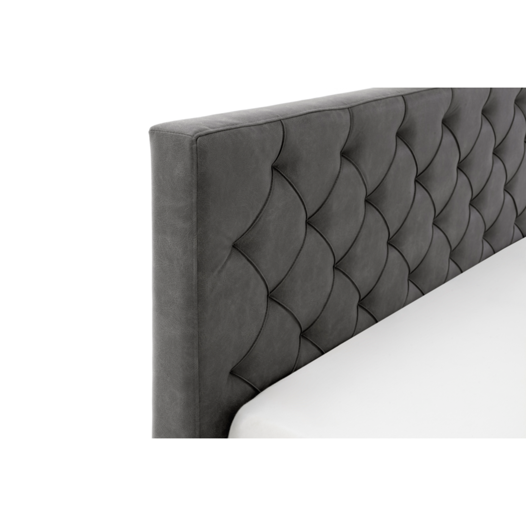 Lit rembourré avec coffre de rangement et matelas 180x200