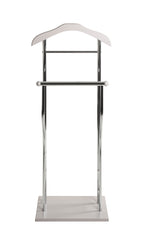 HAKU Möbel Herrendiener aus Metall in Silber in Chrom, Kaschmir