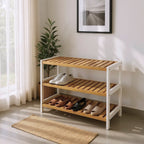 HAKU Möbel Schuhregal aus Bambus in Braun, 70 x 26 cm, H 55 cm