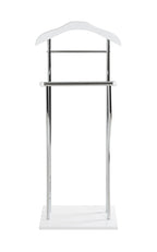 HAKU Möbel Herrendiener aus Metall in Silber in Chrom, Weiss