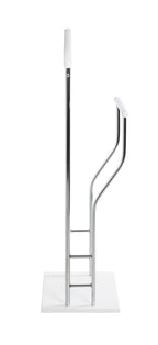 HAKU Möbel Herrendiener aus Metall in Silber in Chrom, Weiss