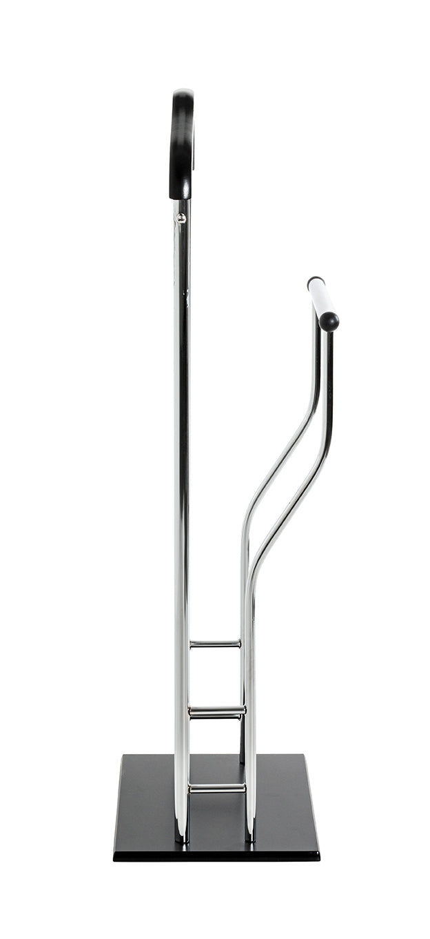 HAKU Möbel Herrendiener aus Metall in Silber in Chrom, Schwarz