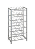 HAKU Möbel Flaschenregal aus Metall in Grau 34 x 22 x 72 cm