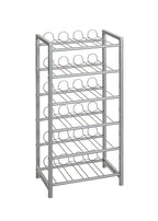 HAKU Möbel Flaschenregal aus Metall in Grau 34 x 22 x 72 cm