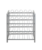 HAKU Möbel Flaschenregal aus Metall in Grau 54 x 31 x 60 cm