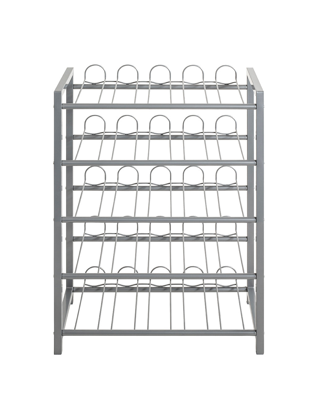 HAKU Möbel Flaschenregal aus Metall in Grau 54 x 31 x 76 cm