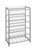 HAKU Möbel Flaschenregal aus Metall in Grau 54 x 31 x 90 cm