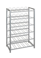 HAKU Möbel Flaschenregal aus Metall in Grau 54 x 31 x 90 cm