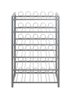 HAKU Möbel Flaschenregal aus Metall in Grau 54 x 31 x 90 cm