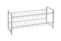 HAKU Möbel Schuhregal aus Metall in Grau B 80 cm H 38-60 cm, 80 x 30 cm, H 38 cm