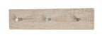HAKU Möbel Garderobenleiste aus MDF B 34-57 cm H 8 cm, 34 x 5 cm, H 8 cm in Chrom, Eiche hell