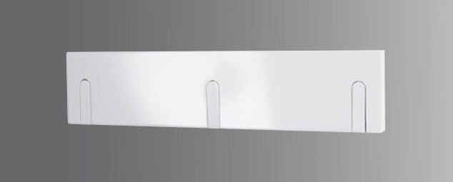 HAKU Möbel Garderobenleiste aus MDF B 44-82 cm H 10 cm, 44 x 2 cm, H 10 cm in Weiss