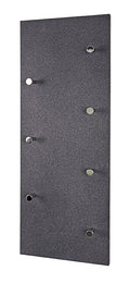 HAKU Möbel Wandgarderobe aus MDF 80 x 6 x 30 cm in Chrom, Granitoptik