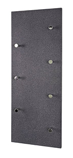 HAKU Möbel Wandgarderobe aus MDF 80 x 6 x 30 cm in Chrom, Granitoptik