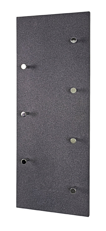 HAKU Möbel Wandgarderobe aus MDF 80 x 6 x 30 cm in Chrom, Granitoptik