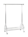 HAKU Möbel Rollgarderobe aus Metall in Silber