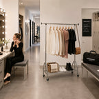 HAKU Möbel Rollgarderobe aus Metall in Silber
