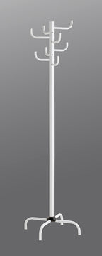 HAKU Möbel Garderobenständer aus Metall in Weiss 37 x 180 cm