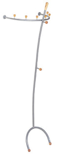 HAKU Möbel Wandgarderobe aus Metall in Grau 67 x 51 x 189 cm