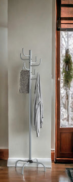 HAKU Möbel Garderobenständer aus Metall 37 x 180 cm in Grau