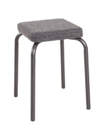 HAKU Möbel Stapelhocker aus Textil in Anthrazit
