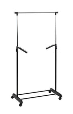HAKU Möbel Rollgarderobe aus Metall höhenverstellbar in Schwarz