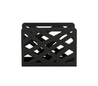 HAKU Möbel Zeitungsständer aus Metall 35 x 10 x 26 cm in Schwarz